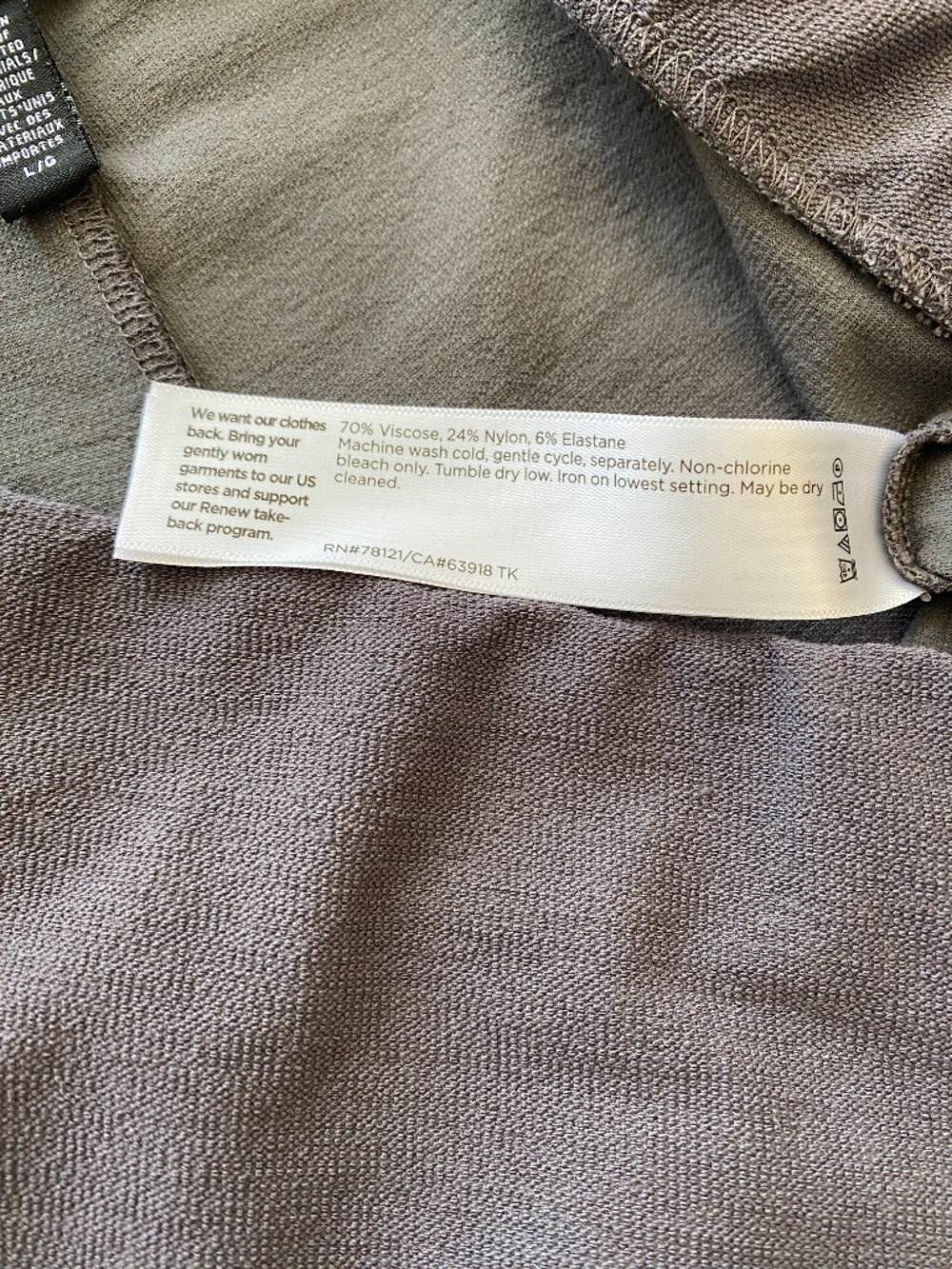 Eileen Fisher Washable Stretch Crepe Wide-Leg Pant Size L - Picture 5 of 5
